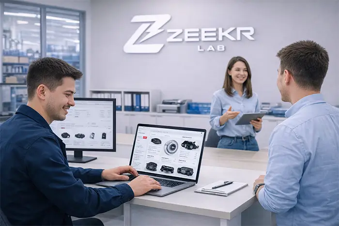 Склад оригинальных запчастей Zeekr