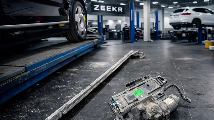 Процесс разработки и обслуживания выдвижного порога ZEEKR 9X в сервисе ZeekrLab